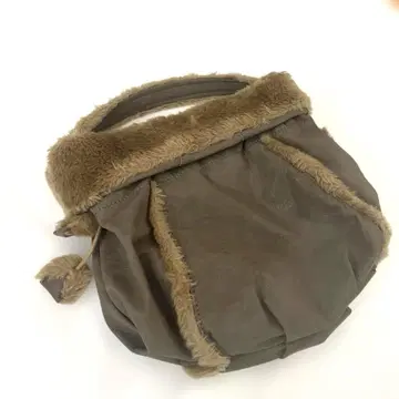 jujube 주주비 퍼 2way 백 핸드 숄더 카키