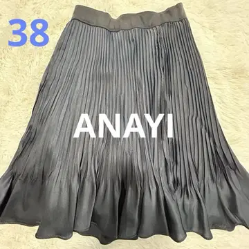 ANAYI (아나이) 플리츠 스커트 네이비 38 (M