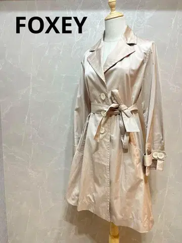 폭시 A라인 스탠칼라 트렌치코트 40 베이지