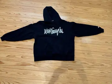 Mark Gonzales 후드 부착 후드티 블랙