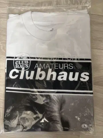 clubhaus T셔츠 L사이즈 화이트
