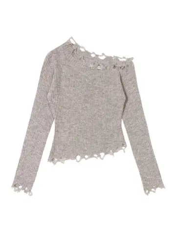 BOHEMSEO DISTRESSED UNBALANCE KNIT