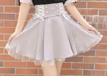 ROJITA 허리 레이스업 스커트