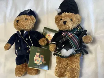 Harrods 스코틀랜드 경찰관과 백파이프 연주자 봉제 인형 (2개)