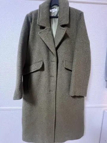 MOUSSY 올리브 그린 롱 코트