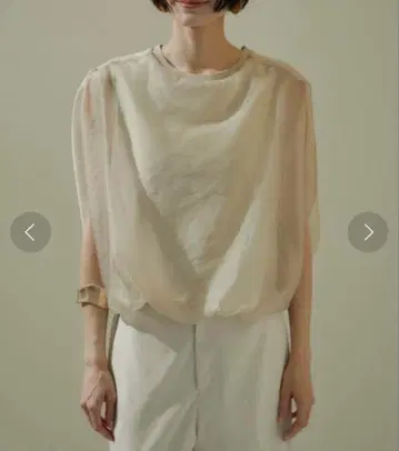 SALON adam et rope 시어 오간자 풀오버