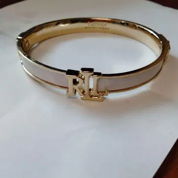 랄프 로렌 RLL 화이트 뱅글 팔찌
