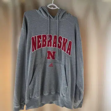 adidas NEBRASKA 후드티 그레이 구제 의류 여성용