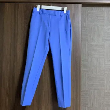 플라스테 스틱 팬츠 코튼 블렌드 블루 S 사이즈