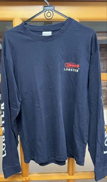 DIYAP Lobster 로고 긴팔 셔츠 네이비