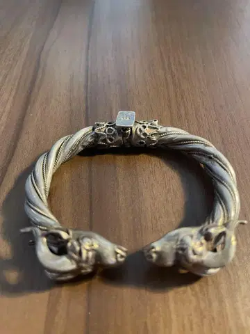 silver900 빈티지 바포메드 헤드 팔찌 925