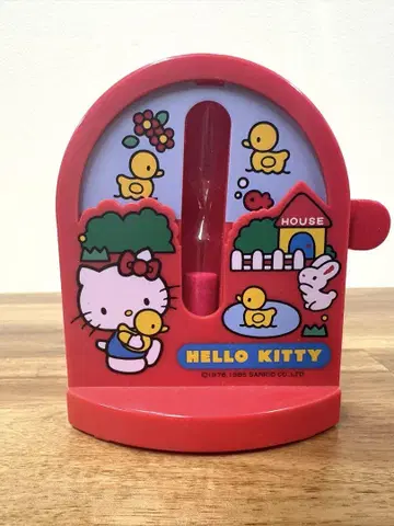 레어 쇼와 레트로 1976년 헬로키티 모래시계