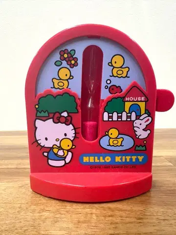 레어 쇼와 레트로 1976년 헬로키티 모래시계