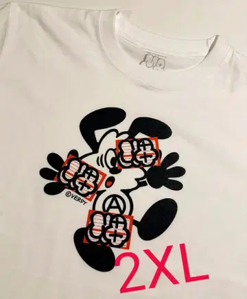 2XL 즉시 발송 VERDY MQ PLANET TEE 비크 화이트 셔츠