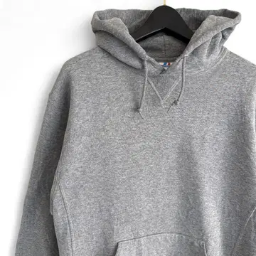 90s 빈티지 RUSSELL 무지 후드티 그레이 V15