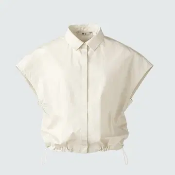 UNIQLO 유니클로 크롭 셔츠 슬리브리스 S