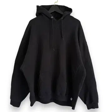 90s 빈티지 RUSSELL 무지 후드티 블랙 V17