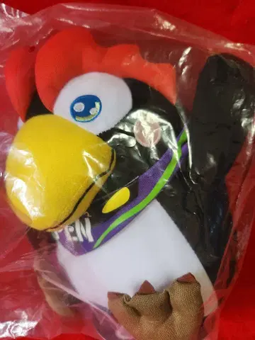 신세기 에반게리온 제일복권 에바 레이싱 펭귄 봉제 인형 E상