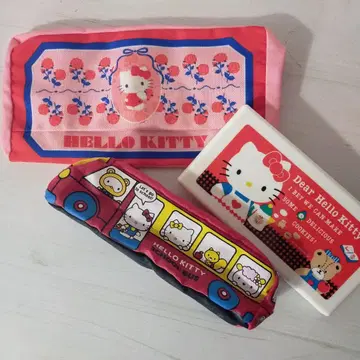 헤이세이 레트로 헬로키티 티슈 커버 케이스 펜 케이스 잡화