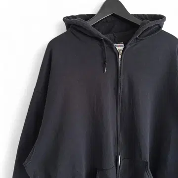 90s 빈티지 JERZEES 지퍼 후드티 블랙 V19