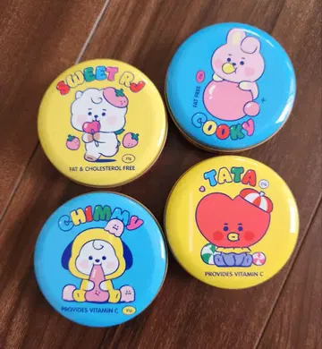 BT21 원형 캔 4종류