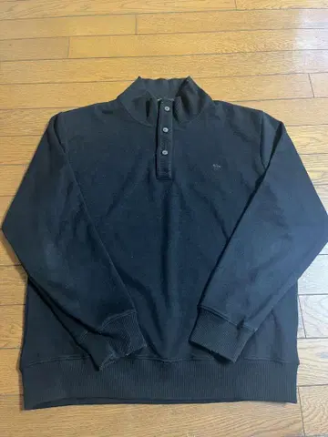 POLO 블랙 하프 지퍼 니트 M