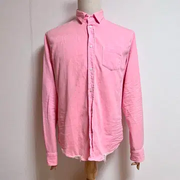 Frank&Eileen LUKE 제품 워싱 데미지 가공 셔츠 S (빅)