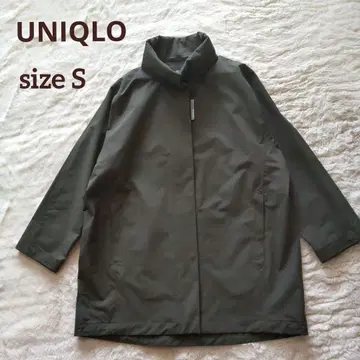 미사용 UNIQLO/블록 테크 하프 코트/유니클로/올리브/S 사이즈