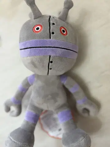 다단단 봉제 인형 그레이 보라색 약 30cm