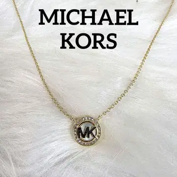 마이클 코스 골드 로고 스톤 목걸이 액세서리