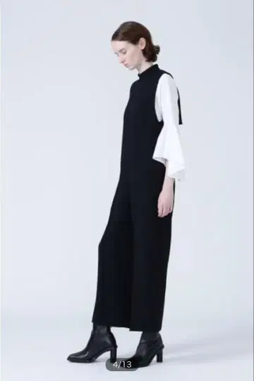 어도어 정가 60500엔 미들 조젯 올인원 블랙 38