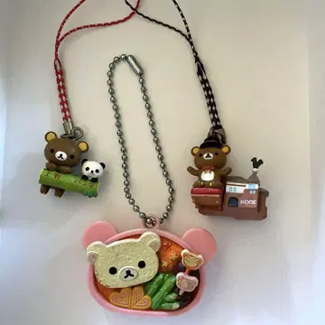 코리락쿠마 도시락과 리락쿠마 스트랩 3종 세트