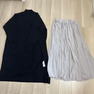 AZUL by moussy 블랙 스커트 셋업 S