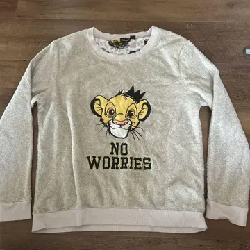하나뿐인 레어템 디즈니 심바 NO WORRIES 긴팔 미국 빈티지 의류