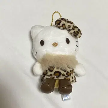 산리오 헬로키티 레오파드 무늬 키링