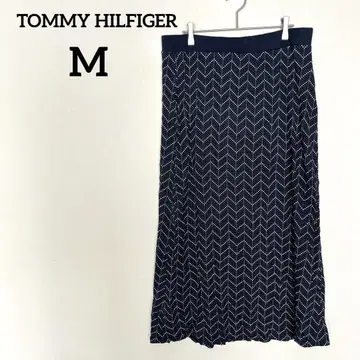 TOMMY HILFIGER 네이비 롱 스커트 [ M ] 올 패턴 여성용