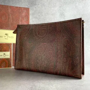 Etro Brand New Paisley Clutch Bag w/Box