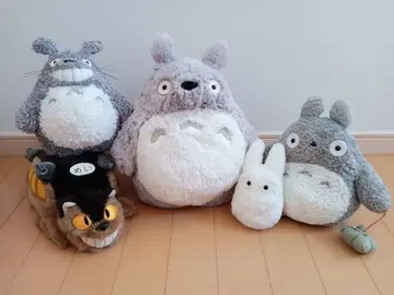 토토로와 고양이 버스 봉제 인형 세트