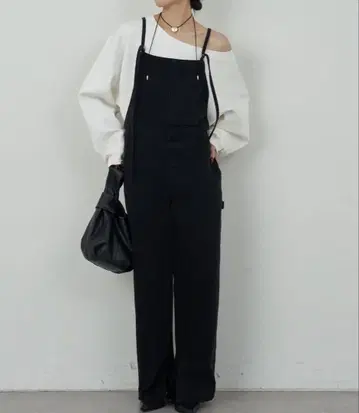 블랙 데님 살로펫