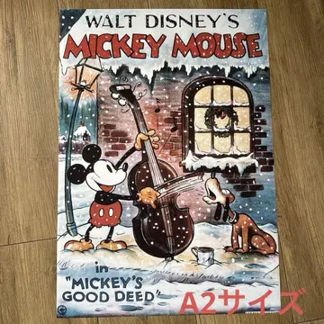미키 포스터 MICKEY MOUSE 올드 디자인 A2