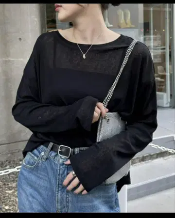 차오패닉 티피 사이드 슬릿 시어 탑