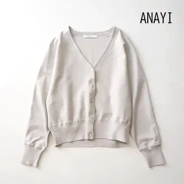 ANAYI 아나이 돌먼 V넥 가디건 그레이지 36