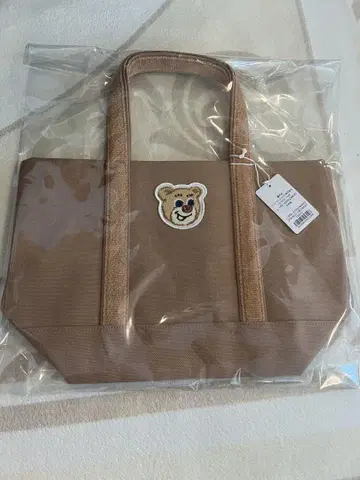 미개봉 새상품 페이러 올드 테디 와펜 토트백 베이지 소