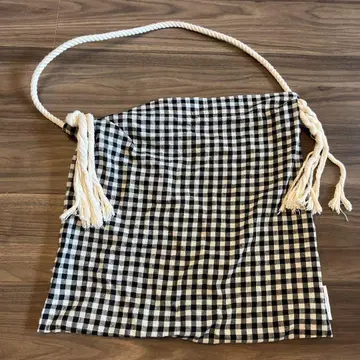 Bshop 체크 무늬 숄더백