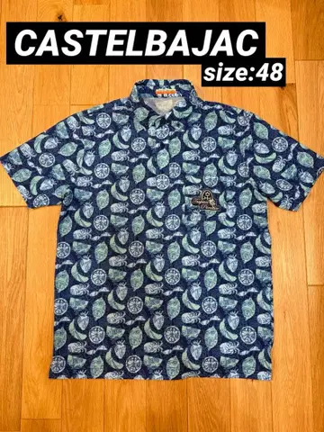 CASTELBAJAC 트로피컬 파라다이스 패턴 셔츠 48