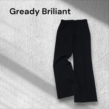 [새상품급] Gready Briliant 와이드 플레어 팬츠 앞 슬릿