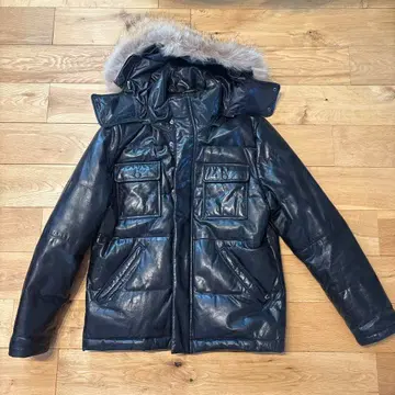 폴 스미스 가죽 다운 자켓 M