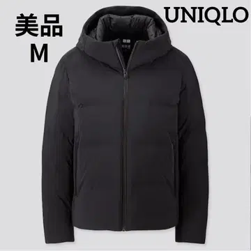 [ 새상품급 ] UNIQLO 심리스 다운 후드티 M 사이즈 블랙