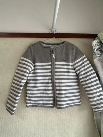 LACOSTE 그레이 스트라이프 자켓 40