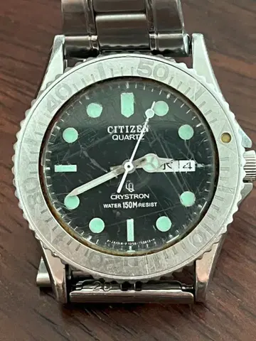 CITIZEN CRYSTRON 크리스토론 다이버 150m 손목시계